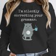 I'm Silently Correcting Your Grammar Sarcastic Teacher For Men Women Kids Women Crewneck Sweatshirt, funny design I'm Silently Correcting Your Grammar Sarcastic Teacher For Men Women Kids Women Crewneck Sweatshirt, funny design