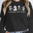 Inclusion Isn't Scary SLP Halloween Ghost Mummy Sped Teacher Women Crewneck Sweatshirt, funny design
