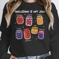 Inclusion Is My Jam Special Education Teacher Para Autism Women Crewneck Sweatshirt, funny design Inclusion Is My Jam Special Education Teacher Para Autism Women Crewneck Sweatshirt, funny design