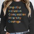Inclusive Teacher Diversity Inclusion Empathy Teacher Team Women Crewneck Sweatshirt, funny design