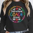 Instructional Coach Squad Teacher Assistant Support Team Women Crewneck Sweatshirt, funny design Instructional Coach Squad Teacher Assistant Support Team Women Crewneck Sweatshirt, funny design