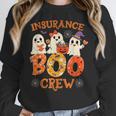 Insurance Boo Crew Halloween Spooky Costume Teacher Women Crewneck Sweatshirt, funny design Insurance Boo Crew Halloween Spooky Costume Teacher Women Crewneck Sweatshirt, funny design