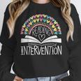 Intervention Teacher Reading Intervention Women Crewneck Sweatshirt, funny design Intervention Teacher Reading Intervention Women Crewneck Sweatshirt, funny design