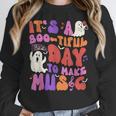 It's a Bootiful Day To Make Music Halloween Music Teacher Women Crewneck Sweatshirt, funny design