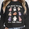 It’s Okay To Feel All The Feels Special Ed Teacher Halloween Women Crewneck Sweatshirt, funny design It’s Okay To Feel All The Feels Special Ed Teacher Halloween Women Crewneck Sweatshirt, funny design