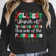 Jolliest Bunch Of Teachers Aides This Side Of The Playground Women Crewneck Sweatshirt, funny design