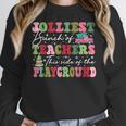 Jolliest Bunch Of Teachers This Side Of The Playground X-Mas Women Crewneck Sweatshirt, funny design