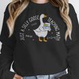 Just A Silly Goose Teaching Math Teacher Back To School Women Crewneck Sweatshirt, funny design Just A Silly Goose Teaching Math Teacher Back To School Women Crewneck Sweatshirt, funny design