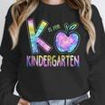K Is For Kindergarten Teacher Tie Dye Back To School Kinder Women Crewneck Sweatshirt, funny design K Is For Kindergarten Teacher Tie Dye Back To School Kinder Women Crewneck Sweatshirt, funny design
