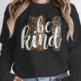 Be Kind Women Inspirational Teacher Animal Print Women Crewneck Sweatshirt, funny design