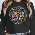 Kindergarten Dream Team Back To School Teacher Flower For Men Women Girls Kids Women Crewneck Sweatshirt, funny design Kindergarten Dream Team Back To School Teacher Flower For Men Women Girls Kids Women Crewneck Sweatshirt, funny design