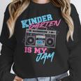 Kindergarten Is My Jam Vintage 80s Boombox Teacher Student Women Crewneck Sweatshirt, funny design Kindergarten Is My Jam Vintage 80s Boombox Teacher Student Women Crewneck Sweatshirt, funny design