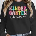 Kindergarten Team Teacher Back To School Kindergarten Squad Women Crewneck Sweatshirt, funny design