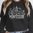Learn Grow Bloom Wildflowers Appreciation Montessori Teacher Women Crewneck Sweatshirt, funny design Learn Grow Bloom Wildflowers Appreciation Montessori Teacher Women Crewneck Sweatshirt, funny design