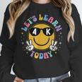 Lets Learn Today Shirt Smile Face 4K Teacher Back To School Women Crewneck Sweatshirt, funny design Lets Learn Today Shirt Smile Face 4K Teacher Back To School Women Crewneck Sweatshirt, funny design