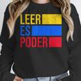 Leer Es Poder Colombian Spanish Teacher Maestra Colombia Women Crewneck Sweatshirt, funny design Leer Es Poder Colombian Spanish Teacher Maestra Colombia Women Crewneck Sweatshirt, funny design