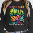 Let The Games Begin Fourth Grade Field Day 2025 Teacher Kid Women Crewneck Sweatshirt, funny design