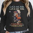 Let's Eat Kids Grammar Werewolf Halloween Teacher Women Crewneck Sweatshirt, funny design Let's Eat Kids Grammar Werewolf Halloween Teacher Women Crewneck Sweatshirt, funny design