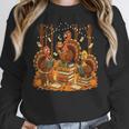 Librarian Turkey Reading Book Fall Thanksgiving Teacher Women Crewneck Sweatshirt, funny design Librarian Turkey Reading Book Fall Thanksgiving Teacher Women Crewneck Sweatshirt, funny design