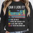 Can I Lick It Periodic Table Of Elements Science Teacher Women Crewneck Sweatshirt, Science Teacher Gifts, funny design