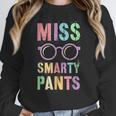 Little MISS SMARTY PANTS School Grad Teacher Last Day Women Crewneck Sweatshirt, funny design Little MISS SMARTY PANTS School Grad Teacher Last Day Women Crewneck Sweatshirt, funny design
