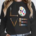 Love Art For Artist Art Teacher Women Crewneck Sweatshirt, funny design Love Art For Artist Art Teacher Women Crewneck Sweatshirt, funny design