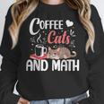 I Love Math Cats And Coffee Heart Mathematics Teacher Women Crewneck Sweatshirt, funny design I Love Math Cats And Coffee Heart Mathematics Teacher Women Crewneck Sweatshirt, funny design