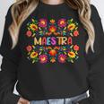 Maestra Cinco De Mayo Spanish Mexican Teacher Women Crewneck Sweatshirt, funny design
