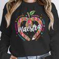 Maestra Pencil Spanish Teacher Bilingual 100 Days Of School Women Crewneck Sweatshirt, funny design Maestra Pencil Spanish Teacher Bilingual 100 Days Of School Women Crewneck Sweatshirt, funny design