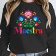 Maestra Proud Spanish Teacher Bilingual Teacher Latina Women Crewneck Sweatshirt, funny design Maestra Proud Spanish Teacher Bilingual Teacher Latina Women Crewneck Sweatshirt, funny design