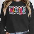 Maestra Teacher Spanish Back To School First Day Of School Women Crewneck Sweatshirt, funny design Maestra Teacher Spanish Back To School First Day Of School Women Crewneck Sweatshirt, funny design