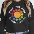 Make Your Mark For a International Dot Day Teacher Dot Lover Women Crewneck Sweatshirt, funny design