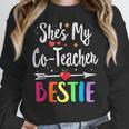 Matching Co-Teacher Best Friend She's My Bestie Work Team Women Crewneck Sweatshirt, Friend Gifts, funny design Matching Co-Teacher Best Friend She's My Bestie Work Team Women Crewneck Sweatshirt, Friend Gifts, funny design