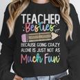 Matching Teachers Last Day Of School Teacher Besties Women Crewneck Sweatshirt, funny design