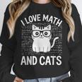 Math And Cats Apparel For Teachers Students Cat Lovers Women Crewneck Sweatshirt, funny design Math And Cats Apparel For Teachers Students Cat Lovers Women Crewneck Sweatshirt, funny design