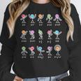 Math Equation Figures Algebra Dance Nerdy Teacher Joke For Men Women Girls Kids Women Crewneck Sweatshirt, funny design