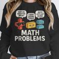 Math Problems Symbols Teacher Back To School Girl Boy Women Crewneck Sweatshirt, funny design Math Problems Symbols Teacher Back To School Girl Boy Women Crewneck Sweatshirt, funny design