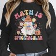 Math Is Spooktacular Math Teacher Spooky Halloween Women Crewneck Sweatshirt, funny design Math Is Spooktacular Math Teacher Spooky Halloween Women Crewneck Sweatshirt, funny design