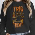 Math Teacher Nerd Student Halloween Trig Or Treat Women Crewneck Sweatshirt, funny design Math Teacher Nerd Student Halloween Trig Or Treat Women Crewneck Sweatshirt, funny design