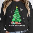 Math Teacher Polygon Christmas Tree Geometry Merry Christmas Women Crewneck Sweatshirt, funny design