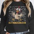 Mathemachicken Chicken Math Teacher Back To School Women Crewneck Sweatshirt, funny design