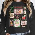 Merry And Bright Christmas Gingerbread Santa Book Teacher Women Crewneck Sweatshirt, funny design Merry And Bright Christmas Gingerbread Santa Book Teacher Women Crewneck Sweatshirt, funny design
