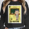 Mexican For Teachers El Maestro Women Crewneck Sweatshirt, funny design Mexican For Teachers El Maestro Women Crewneck Sweatshirt, funny design