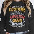 Middle School English Teacher Halloween Costume For Men Women Women Crewneck Sweatshirt, English Teacher Gifts, funny design Middle School English Teacher Halloween Costume For Men Women Women Crewneck Sweatshirt, English Teacher Gifts, funny design