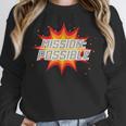 Mission Possible Motivational Inspirational School Teacher Women Crewneck Sweatshirt, funny design Mission Possible Motivational Inspirational School Teacher Women Crewneck Sweatshirt, funny design