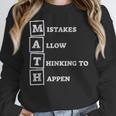 Mistakes Allow Thinking To Happen School Math Teacher Women Crewneck Sweatshirt, funny design Mistakes Allow Thinking To Happen School Math Teacher Women Crewneck Sweatshirt, funny design
