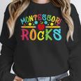 Montessori Rocks Montessori Teacher Back To School Women Crewneck Sweatshirt, funny design Montessori Rocks Montessori Teacher Back To School Women Crewneck Sweatshirt, funny design