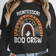 Montessori Teacher Halloween Boo Rainbow Leopard Halloween Women Crewneck Sweatshirt, funny design Montessori Teacher Halloween Boo Rainbow Leopard Halloween Women Crewneck Sweatshirt, funny design
