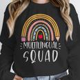 Multilingual Squad Multilingual Teacher Appreciation Kids Women Crewneck Sweatshirt, funny design Multilingual Squad Multilingual Teacher Appreciation Kids Women Crewneck Sweatshirt, funny design