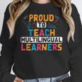 Multilingual Teacher Linguist Language ESL Teaching Women Crewneck Sweatshirt, Esl Teacher Gifts, funny design Multilingual Teacher Linguist Language ESL Teaching Women Crewneck Sweatshirt, Esl Teacher Gifts, funny design